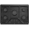 GE - 30" Gas Cooktop - Black-Front_Standard