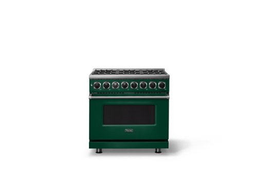 Viking - 36 in. Wide 6 Burner Dual Fuel Sealed Burner Range - Ivy-Front_Standard 