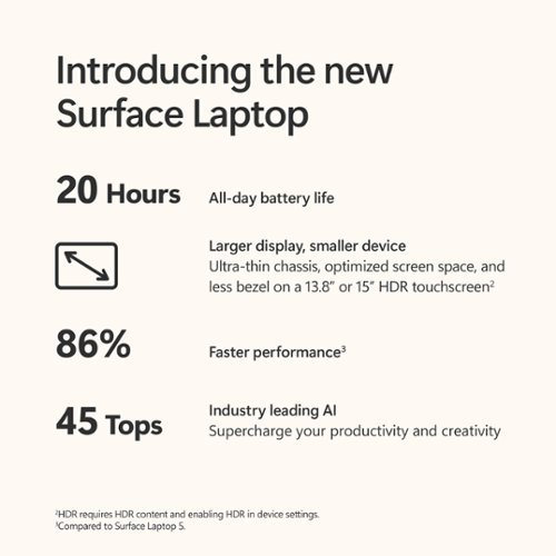 Microsoft Surface Laptop - Copilot+ PC - 13.8 Touch-Screen - Snapdragon X Plus - 16GB Memory - 512GB SSD (7th Ed) Latest Model - Black GLOBAL SHIPPING
