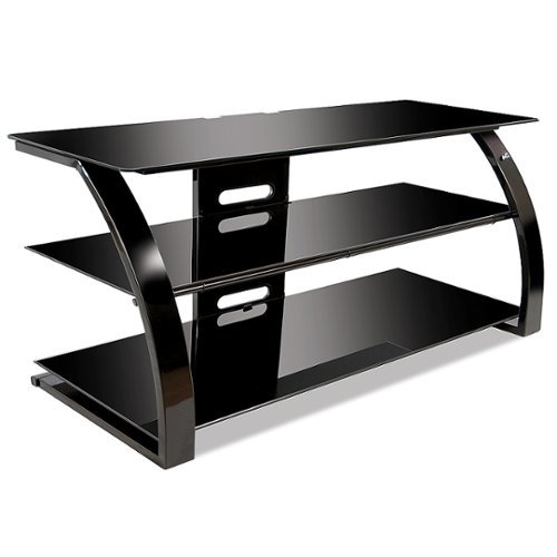 Twin Star Home - 48" TV Stand for TVs up to 46", Black - Black