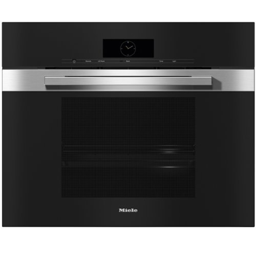 Miele - DGC 7880 30" Comb-Steam Oven XXL with Mtouch + Display (Clean Touch Steel) - Stainless Steel-Front_Standard 