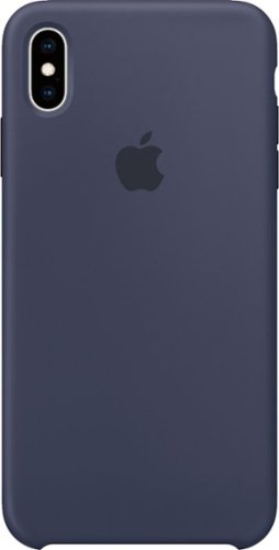  Apple - iPhone® XS Max Silicone Case - Midnight Blue