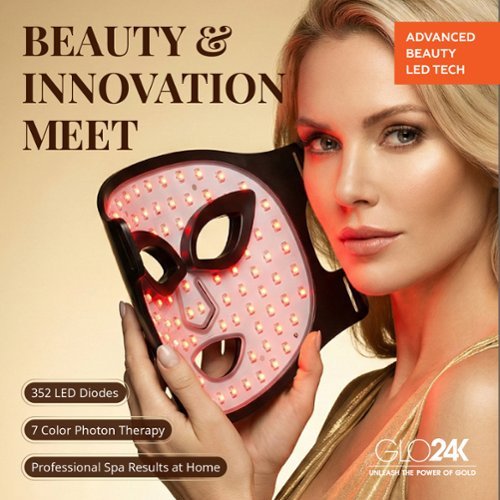 GLO24K 7 Color LED Photon Rejuvenation Super Mask BD9 - Best Buy