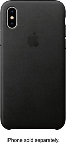  Apple - iPhone® X Leather Case - Black