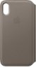 Apple - iPhone® X Leather Folio - Taupe-Front_Standard