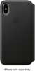 Apple - iPhone® X Leather Folio - Black-Front_Standard 
