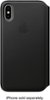 Apple - iPhone® X Leather Folio - Black-Front_Standard