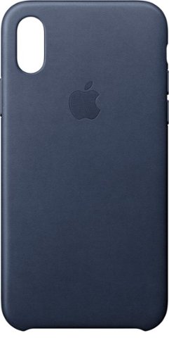  Apple - iPhone® X Leather Case - Midnight Blue