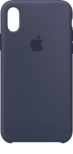  Apple - iPhone® X Silicone Case - Midnight Blue
