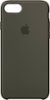 Apple - iPhone® 8/7 Silicone Case - Dark Olive-Front_Standard