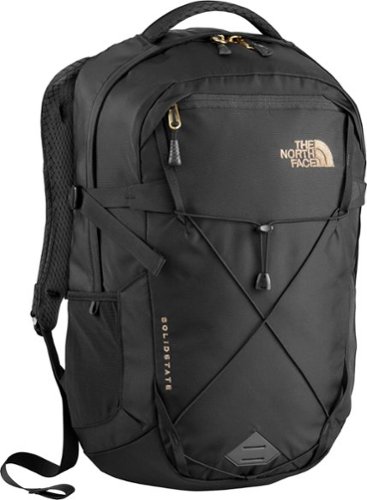  The North Face - Solid State Laptop Backpack - Black/Rose Gold
