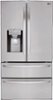 LG - 27.8 Cu. Ft. 4-Door French Door Smart Refrigerator with Smart Cooling System - Stainless Steel-Front_Standard 