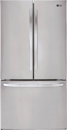 LG - 29 Cu. Ft. French Door Refrigerator - Stainless steel-Front_Standard 
