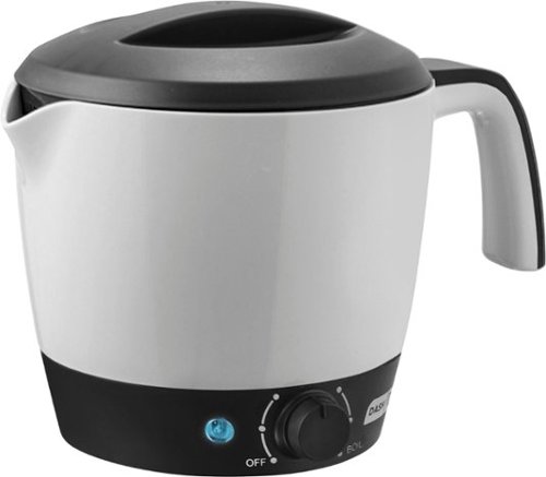 DASH - 1.1-Quart Multi Cooker - White/Black-Front_Standard 