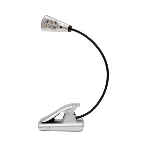 UltraBrite - 4-LED ClipAnywhere Booklight - Silver
