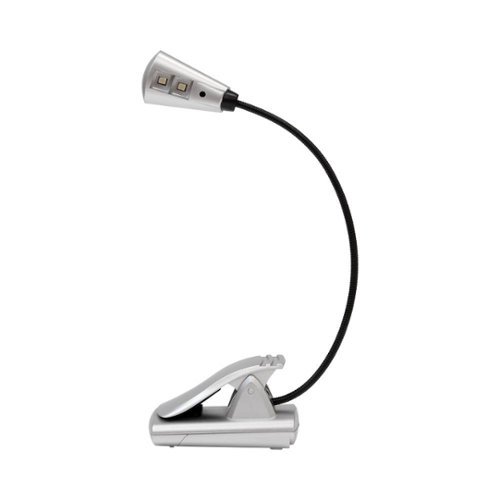 UltraBrite - 2-LED ClipAnywhere Booklight - Silver