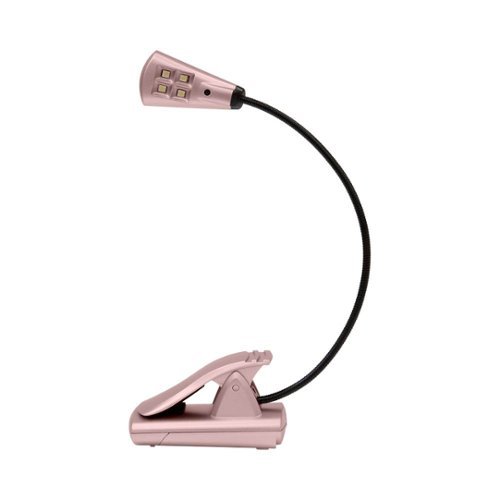 UltraBrite - 4-LED ClipAnywhere Booklight - Rose Gold-Front_Standard 