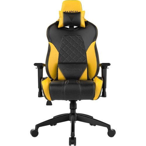 GAMDIAS - Achilles E1 Gaming Chair - Yellow-Front_Standard 