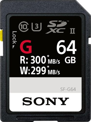  Sony - SF-G Series 64GB SDXC UHS-II Memory Card