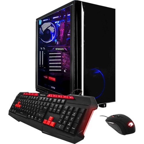  iBUYPOWER - Desktop - Intel Core i7 7820X - 32GB Memory - NVIDIA GeForce GTX 1080 Ti - 240GB Solid State Drive + 3TB Hard Drive - Black