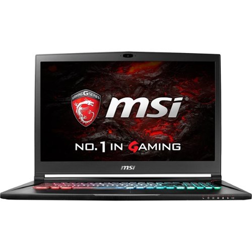 MSI - 17.3" Laptop - Intel Core i7 - 32GB Memory - NVIDIA GeForce GTX 1070 - 1TB Hard Drive + 512GB Solid State Drive - Aluminum black-Front_Standard 