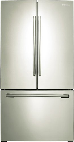  Samsung - 25.5 Cu. Ft. French Door Refrigerator - Stainless Platinum
