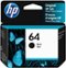 HP - 64 Standard Capacity Ink Cartridge - Black-Front_Standard