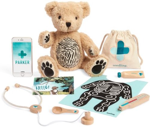  Parker the Bear by Seedling - White/Teal