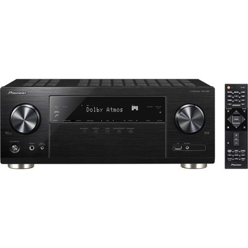Pioneer - 7.2-Ch. Hi-Res 4K Ultra HD HDR Compatible A/V Home Theater Receiver - Black-Front_Standard 