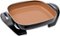 Bella - 12" x 12" Copper Titanium Electric Skillet - Black-Front_Standard