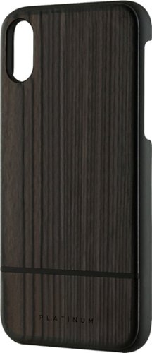  Platinum™ - Wood Case for Apple® iPhone® X and XS - Burnt Wood