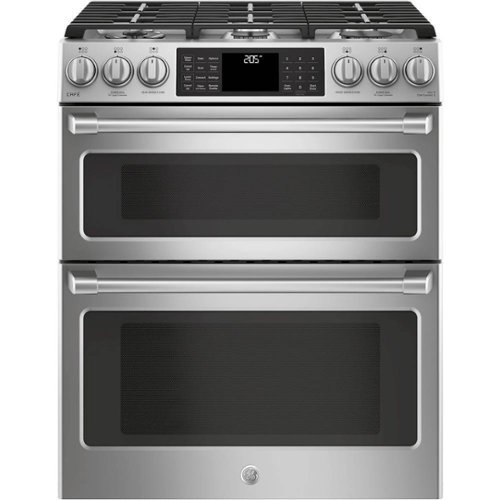Café - 6.7 Cu. Ft. Self-Cleaning Slide-In Double Oven Dual Fuel Convection Range-Front_Standard 