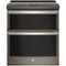 GE - 6.6 Cu. Ft. Slide-In Double Oven Electric Convection Range-Front_Standard