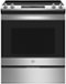 GE - 5.3 Cu. Ft. Slide-In Electric Range - Stainless Steel-Front_Standard