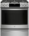 GE - 5.6 Cu. Ft. Slide-In Gas Convection Range - Stainless Steel-Front_Standard