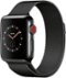 Apple Watch Series 3 (GPS + Cellular) 38mm Space Black Stainless Steel Case with Space Black Milanese Loop - Space Black Stainless Steel-Angle_Standard 
