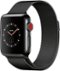 Apple Watch Series 3 (GPS + Cellular) 38mm Space Black Stainless Steel Case with Space Black Milanese Loop - Space Black Stainless Steel - (2017)-Angle_Standard