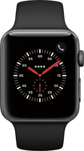 Apple Watch - Apple watch series 3 cellular 42mm 黒 New Apple Watch Series 3, 42MM, GPS+Cellular, Space Black