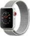 Apple Watch Series 3 (GPS + Cellular) 42mm Silver Aluminum Case with Seashell Sport Loop - Silver Aluminum (AT&T) - (2017)-Angle_Standard