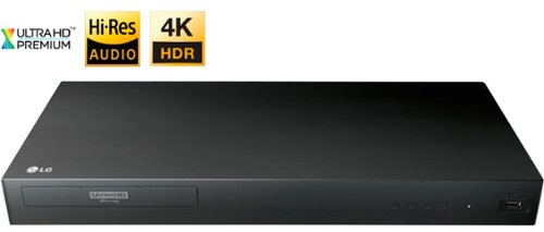 LG - UP875 4K Ultra HD 3D Blu-ray Player - Black