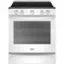 Front. Whirlpool - 6.4 Cu. Ft. Self-Cleaning Slide-In Electric Convection Range - White.