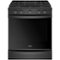 Whirlpool - 5.8 Cu. Ft. Self-Cleaning Slide-In Gas Convection Range - Black-Front_Standard