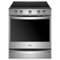 Whirlpool - 6.4 Cu. Ft. Slide-In Electric Convection Range with Self-Cleaning with Air Fry with Connection - Stainless Steel-Front_Standard