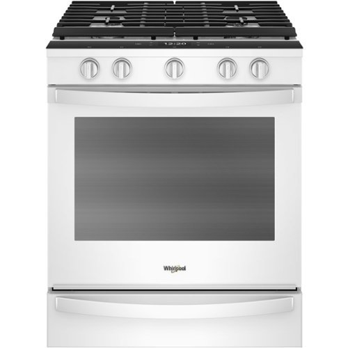  Whirlpool - 5.8 Cu. Ft. Slide-In Gas Convection Range with Self-Cleaning with Air Fry with Connection - White