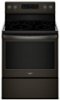 Whirlpool - 5.3 Cu. Ft. Freestanding Electric Convection Range with Self-High Heat Cleaning Method - Black Stainless Steel-Front_Standard
