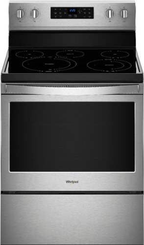 Whirlpool - 5.3 Cu. Ft. Freestanding Electric Convection Range with Self-High Heat Cleaning Method - Stainless steel