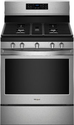 Whirlpool - 5.0 Cu. Ft. Self-Cleaning Freestanding Gas Convection Range - Stainless steel