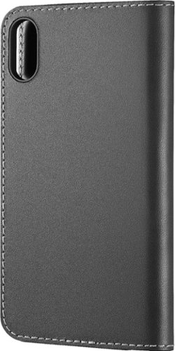  Platinum™ - Genuine American Leather Folio Case for Apple® iPhone® X and XS - Charcoal