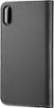 Platinum™ - Genuine American Leather Folio Case for Apple® iPhone® X and XS - Charcoal-Front_Standard