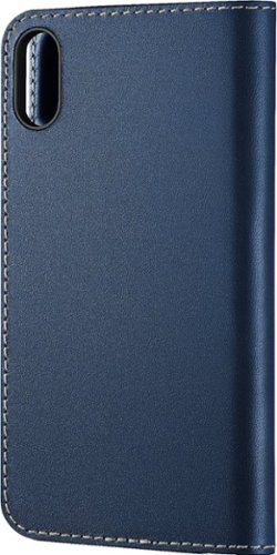 Platinum™ - Leather Folio Case for Apple® iPhone® X and XS - Atlantic Blue-Front_Standard 